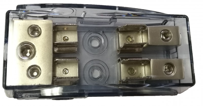 Two 4/8GA In - One 2/4/8GA Out AGU Distribution Block