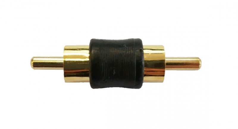 Male To Male Gold Plated RCA Adapter - 24 PCS