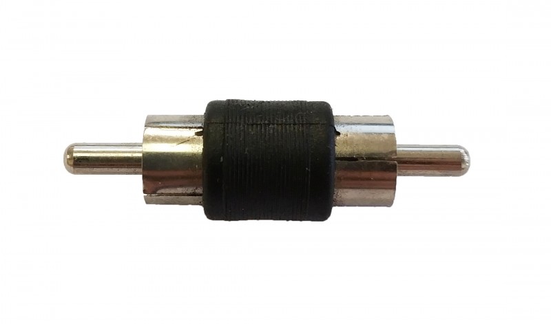 Male To Male Nickle Plated RCA Adapter - 24 PCS