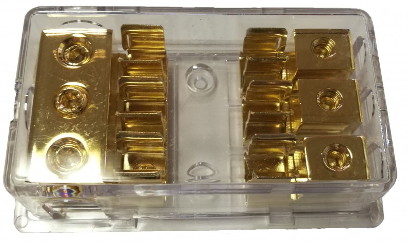 3X4GA In - 3X8GA Out AGU Fuse Holder