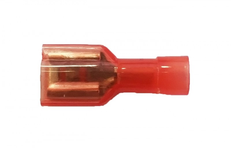 Red 0.250'' Nylon Female Disconnector  - 100 PCS