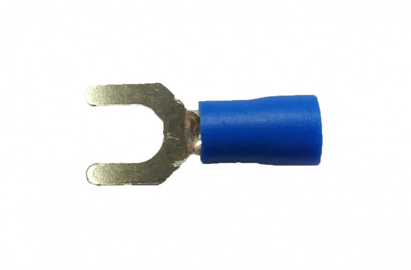 Blue Spade Connector #10 - 100 PCS