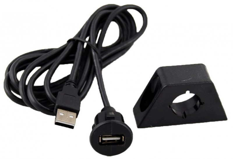 USB Under Dash Extension + Mount