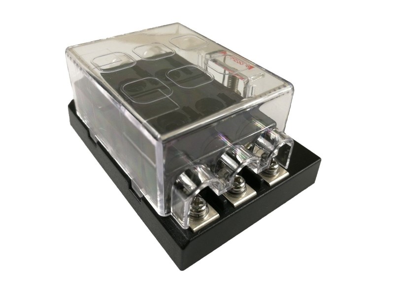 6 Way ATC Blade Fuse Box Holder