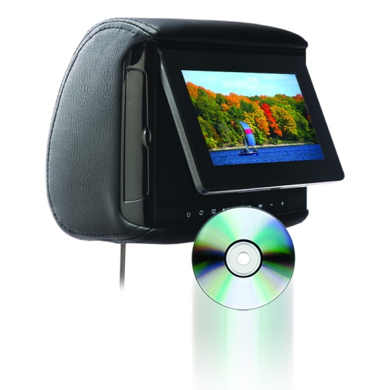 BSD-705 - Chameleon 7" LCD Headrest w/ Build-in DVD player