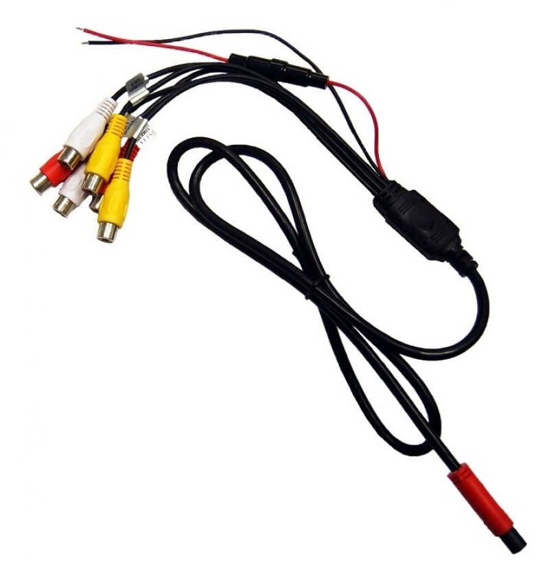 Power with IN/OUT RCA Cable For Select Headrest Monitor