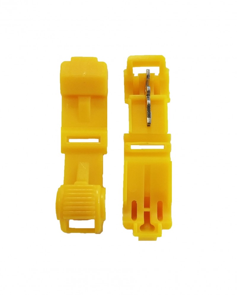 Yellow 12-10 Gauge T-Tap - 100 PCS