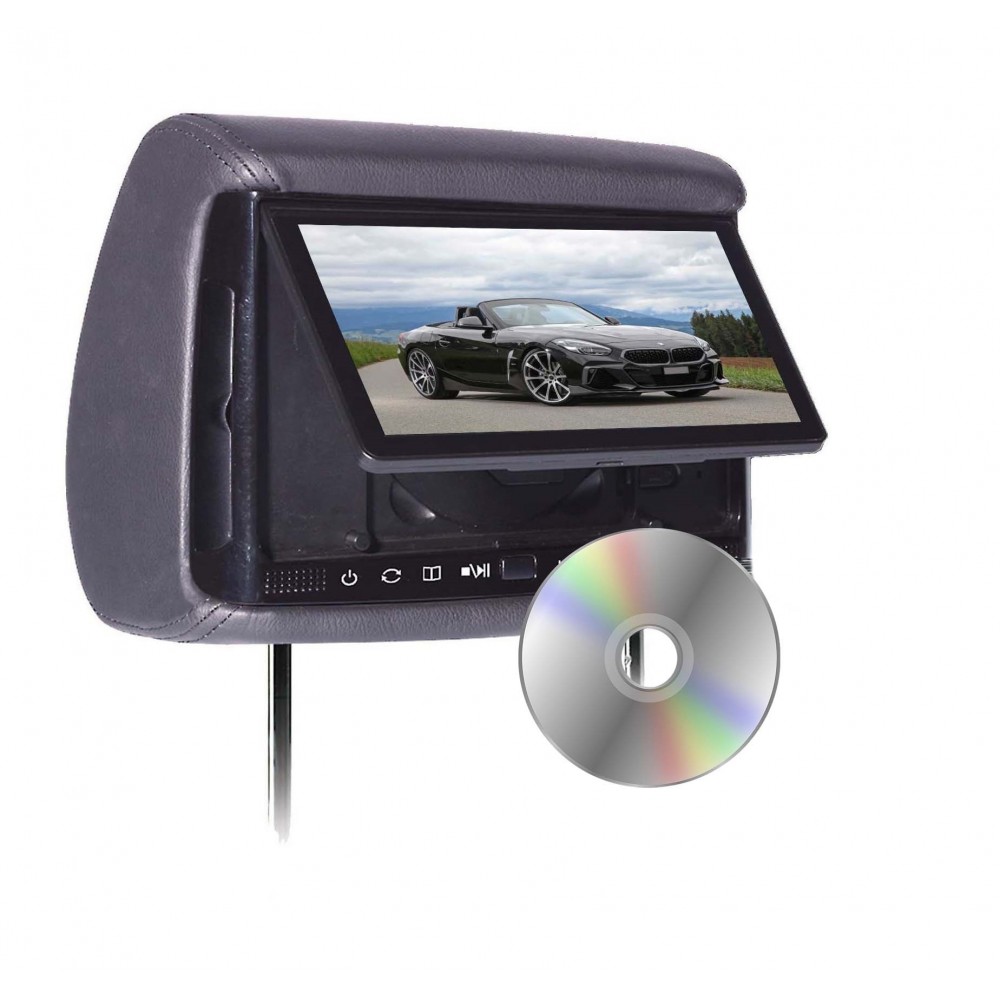 BHD-706D - Chameleon 7" HD Headrest w/ Build-in DVD Player