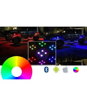 RGB LED Rock Light With Bluetooth Control For Cars & Boats