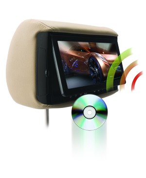 BSD-905M - Chameleon 9" LCD Headrest w/ Wireless Screencasting and Build-in DVD Player