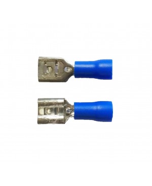 Blue 0.250'' Vinyl Female Disconnector  - 100 PCS
