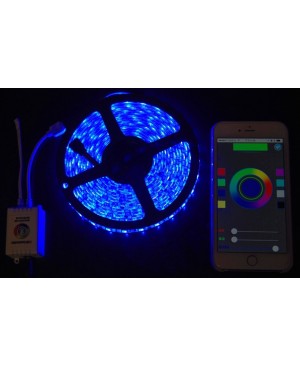 Bluetooth Controlled RGB LED Kit With 24 Key Remote & Power Adapter