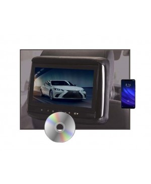 RHD-906M - 9" HD Headrest w/ Wireless Screencasting and Build-in DVD Player